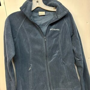 Columbia Soft Blue Full-Zip Fleece Jacket